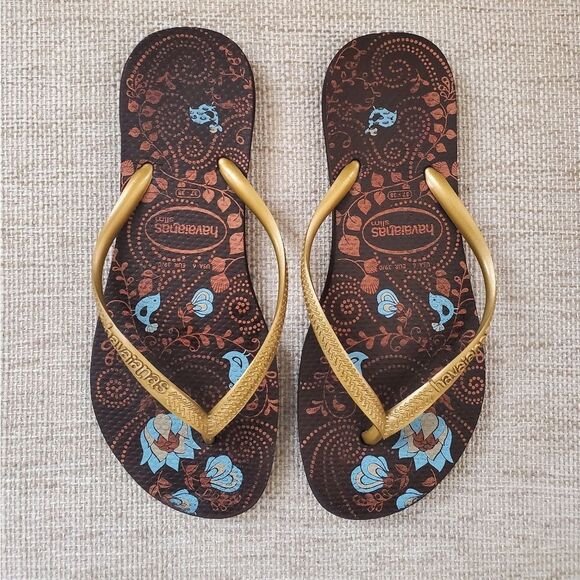 Havaianas Slim Flip Flops Sz 6 - Picture 4 of 10